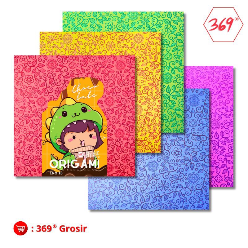 

369 - Origami / Kertas Lipat Motif Batik BISA PILIH WARNA 16 x 16