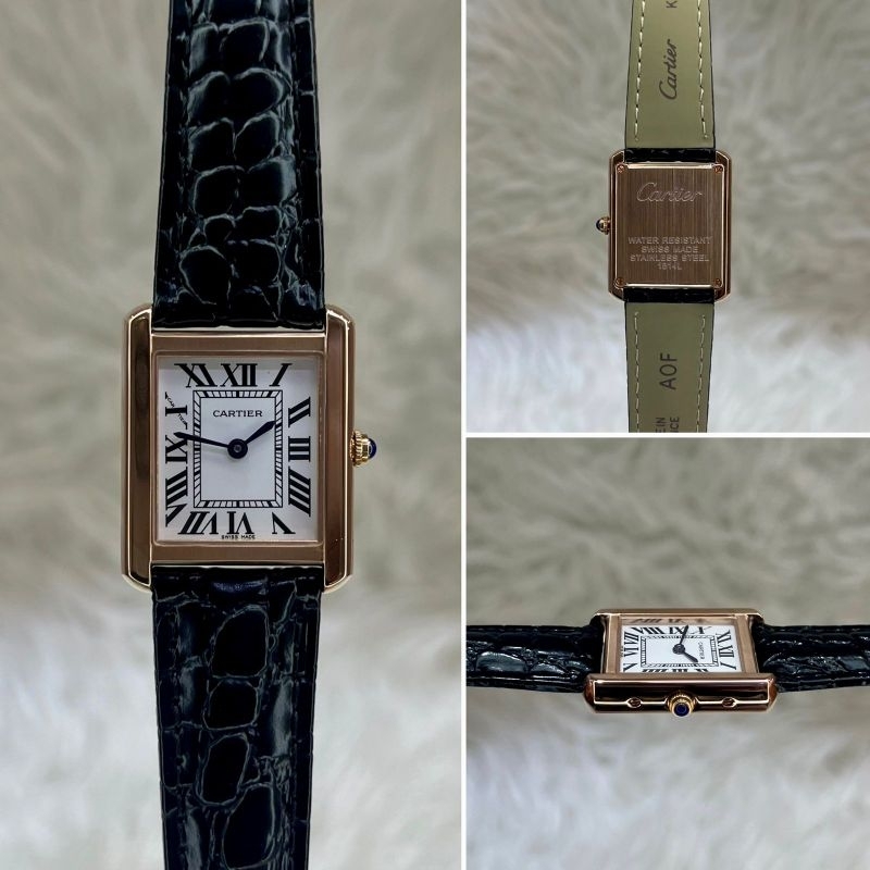 JAM TANGAN CEWEK CARTIER TANK SOLO QUARTZ PREMIUM