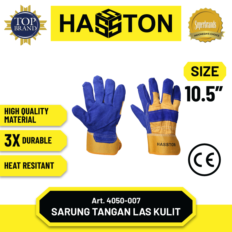 Hasston Sarung Tangan Kombinasi 10.5”/ Safety Gloves (4050)