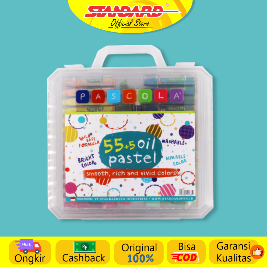 

Standard - Pascola Oil Pastel 60 / Set ( Crayon / Pewarna / Coloring )