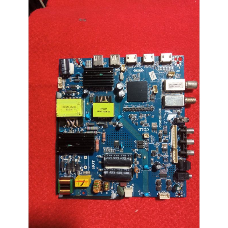 POLYTRON PLD40TS153 MAINBOARD TV LED / MB MOBO MESIN TV LED POLYTRON PLD 40TS153