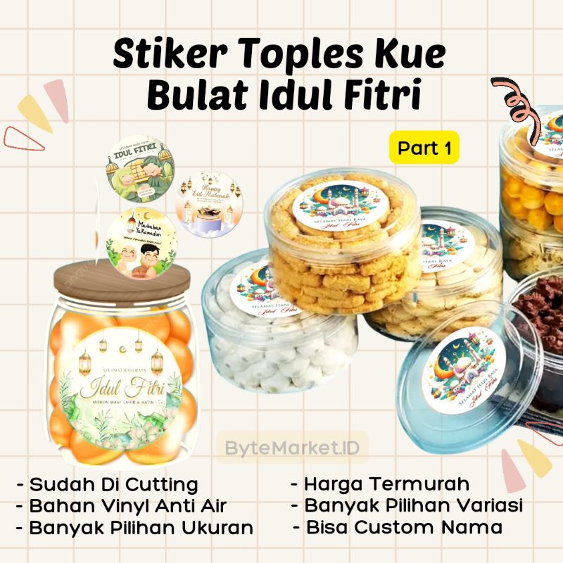 

PART1 - Stiker Idul Fitri 2024 Lebaran Bulat Ekonomis | Stiker Hampers | Stiker Toples | Stiker Eid Mubarak