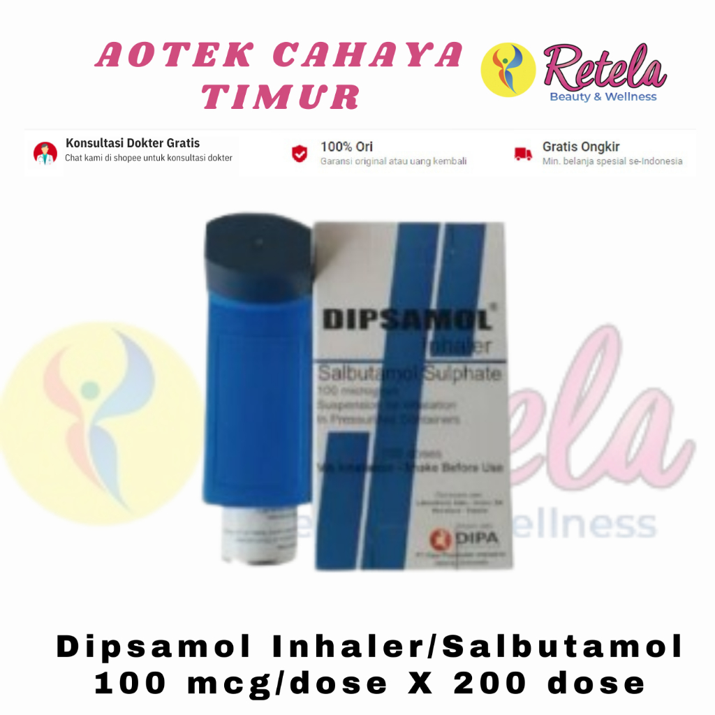 Dipsamol Inhaler/Salbutamol 100 mcg/dose X 200 doses