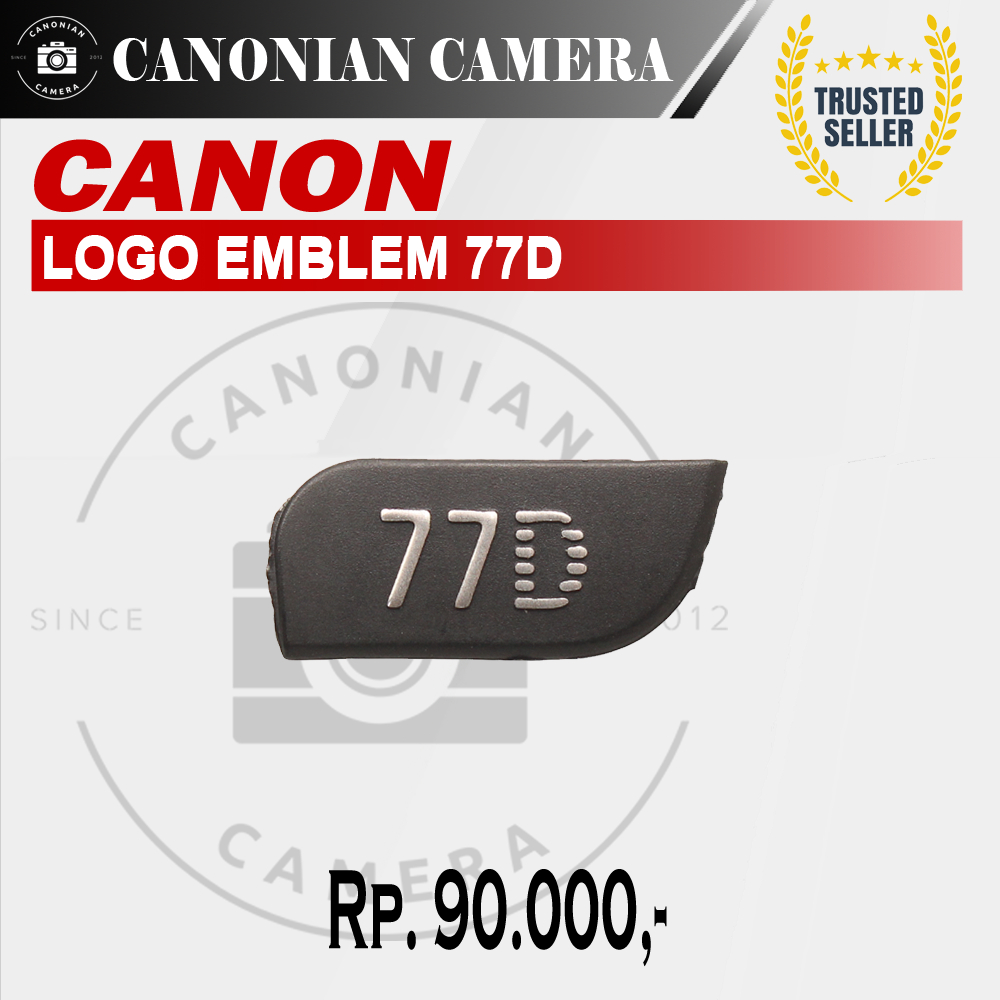 Logo Emblem Nameplate Canon 77D