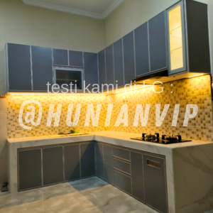 Kitchen set aluminium modern anti rayap Surabaya