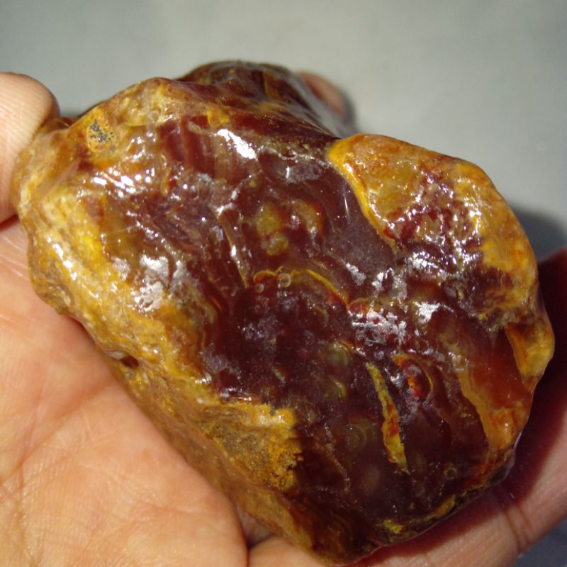 Original Batu Permata Bacan Obi Merah Redish Kristal Giwang Asli Maluku