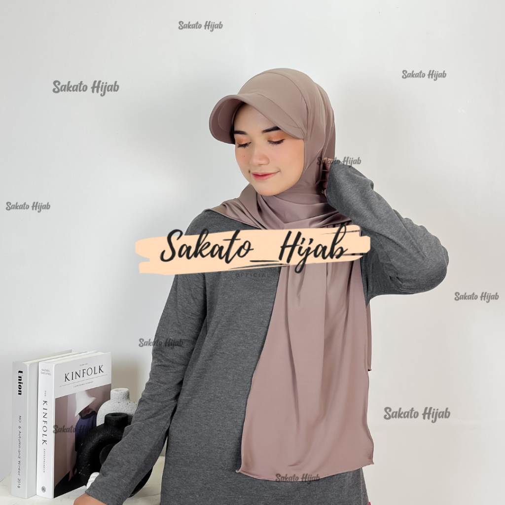 Pasmina Topi I Pasmina Sporty Topi Jersey Premium I Hijab Sport Dewasa