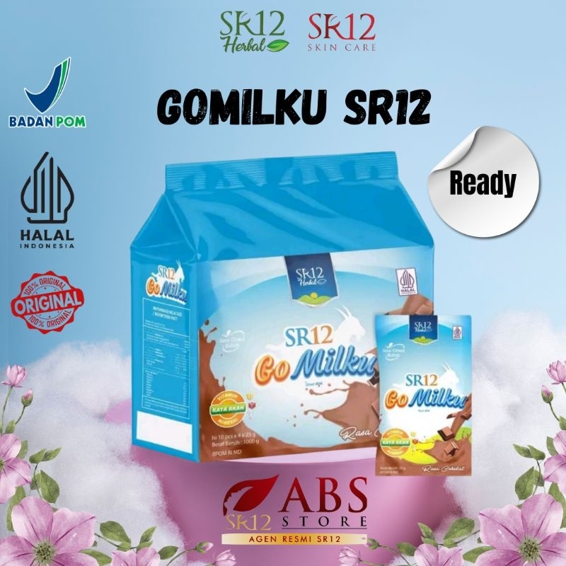 

SR12 NGAJUK_ GOMILKU COKLAT POUCH SASET SR12 kemasan 1000g Asli Original.