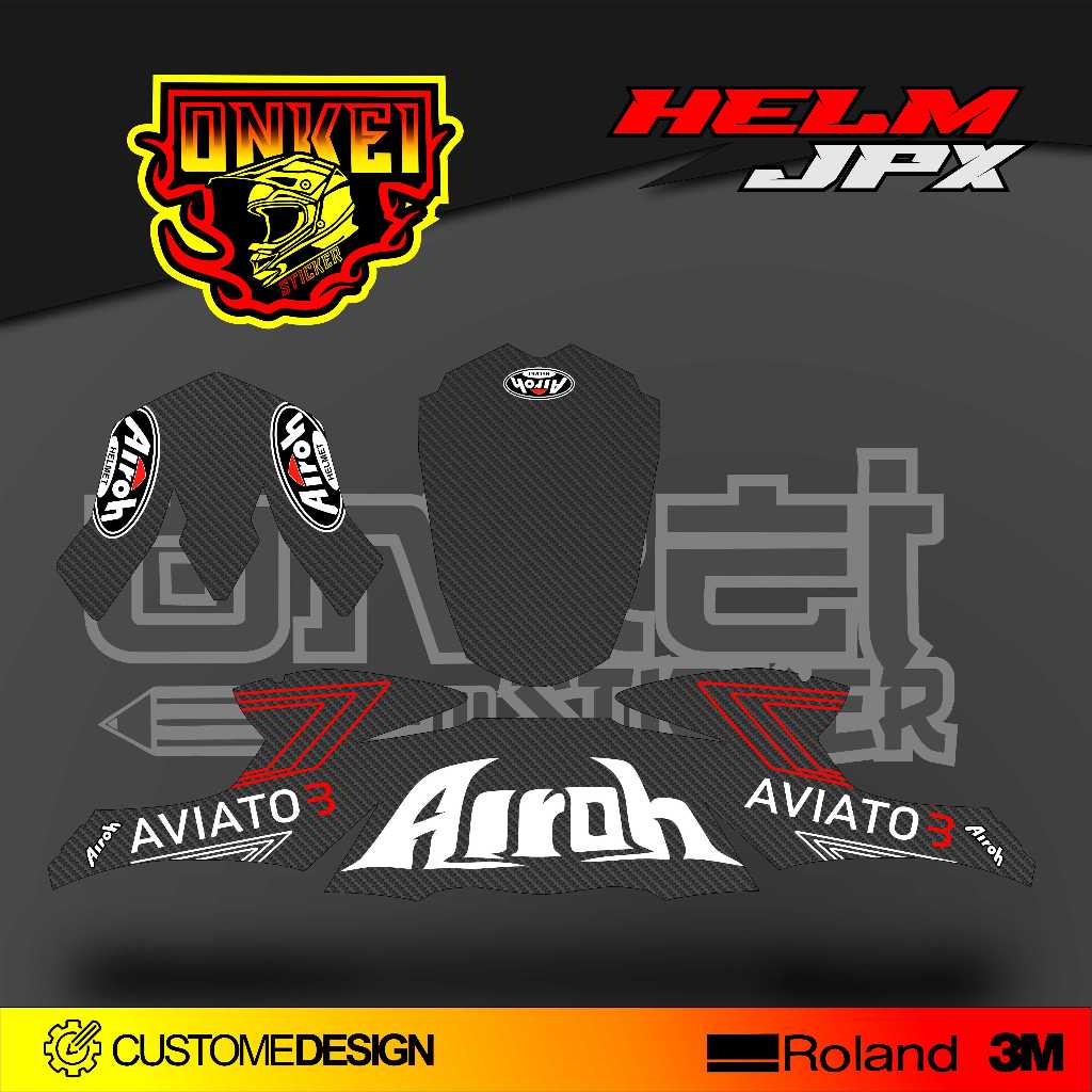 DECAL STICKER HELM JPX HJ10