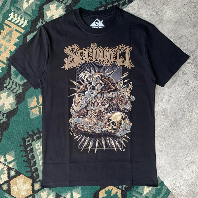 Original tshirt SERINGAI “Mecha Wolf”