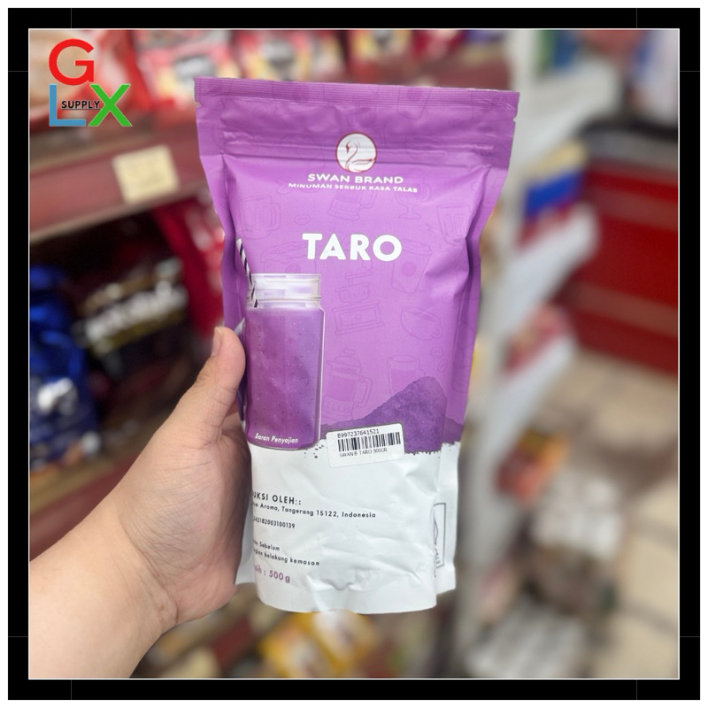 

GLX SUPPLY |TARO POWDER DRINK SWAN BRAND MINUMAN INSTAN 500gr