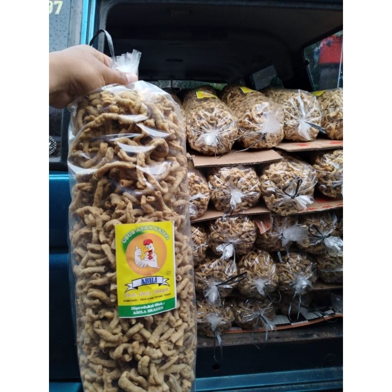 

keripik usus original 2kg (1 ball)//kripik usus ayam//usus crispy//keripik