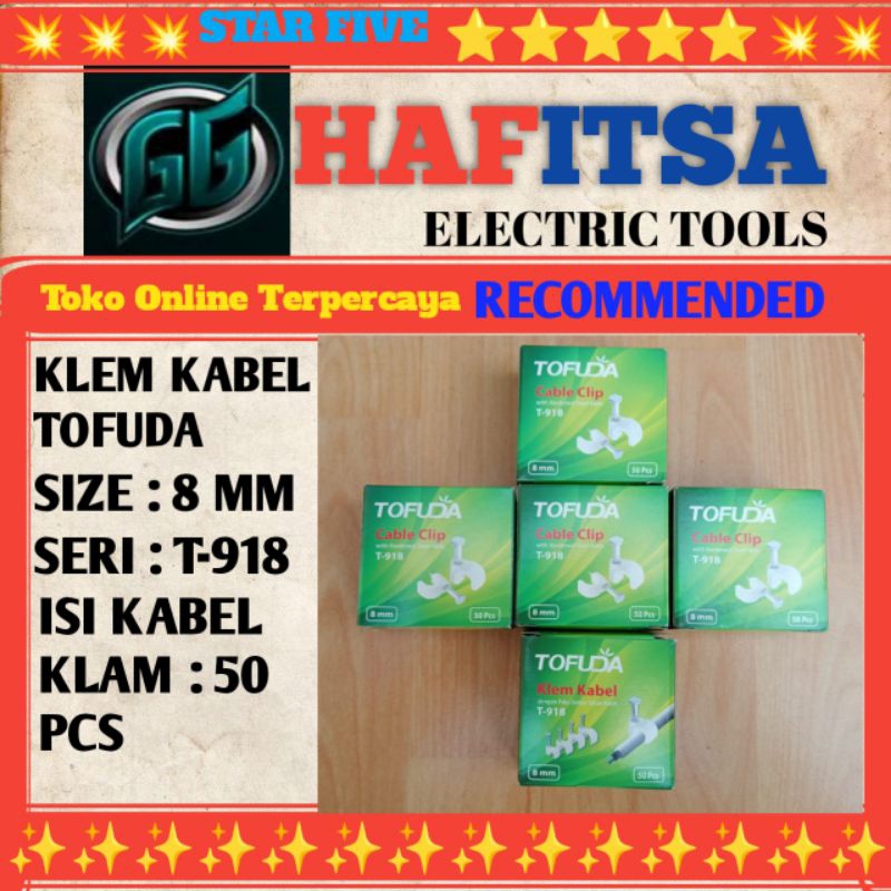 KLEM KABEL TOFUDA / KLEM KABEL LISTRIK / KLEM KABEL / PAKU BETON