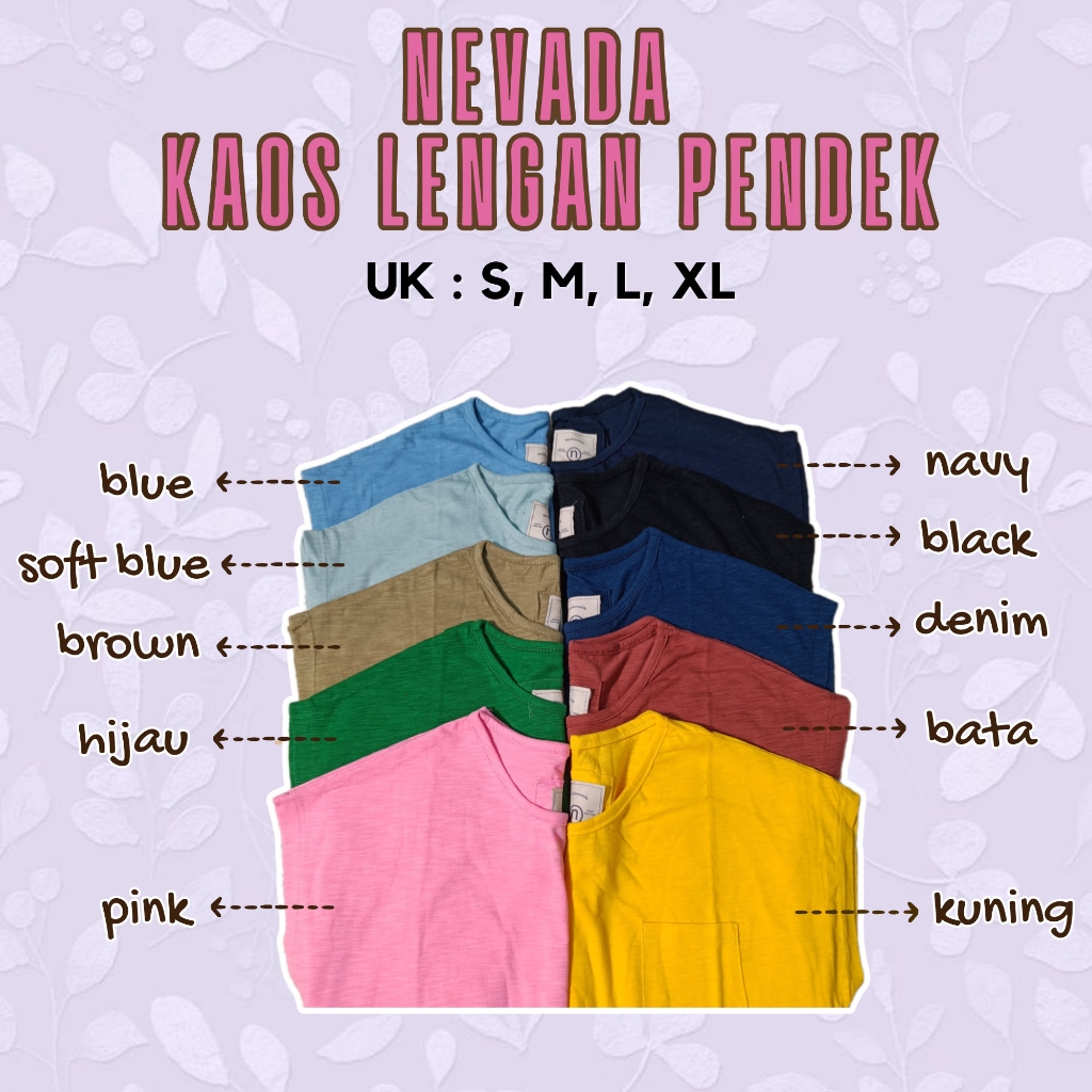 Nevada Kaos Lengan Pendek Wanita