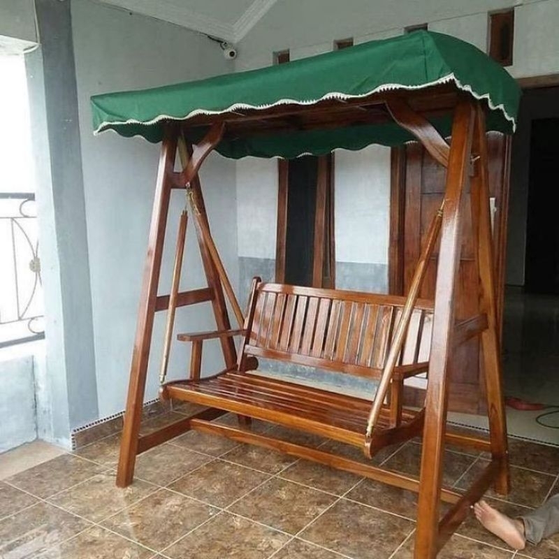 ayunan teras,ayunan kayu jati