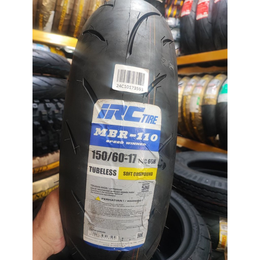 [READY COD] BAN IRC 150/60-17 EXATO, MBR 110 150/70-17 RX02R, 160/70-17 RX02R TUBELESS Ban Motor CBR