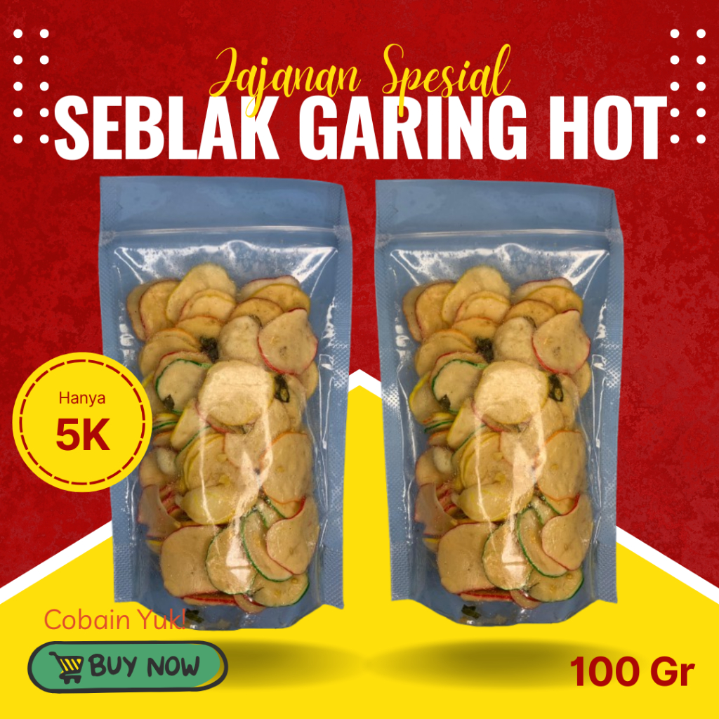 

Seblak Kerupuk Kering Garing Original dan Pedas Chili Oil Daun Jeruk 100gr