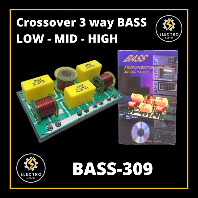 Crossover Pasif 3 way merk BASS 309 | heatsink fan Krosover Passive 3way BA-309 | crosover 3 w