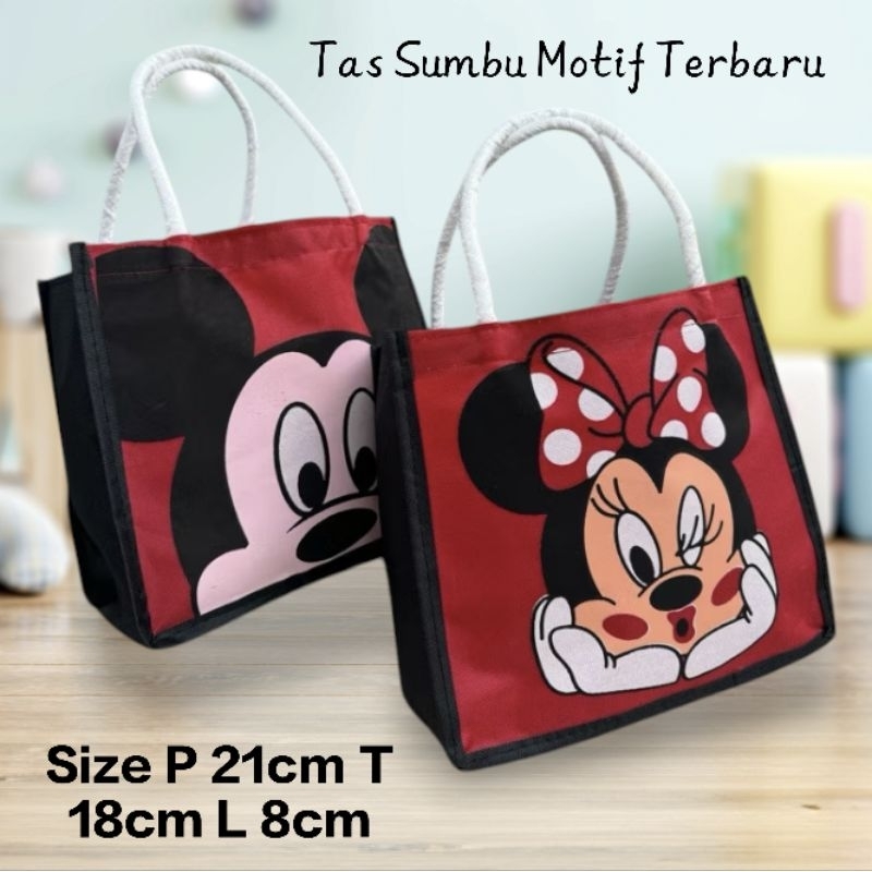TOTE BAG SUMBU KARAKTER LUCU / TOTE BAG JELITA TOTE BAG WANITA TERBARU