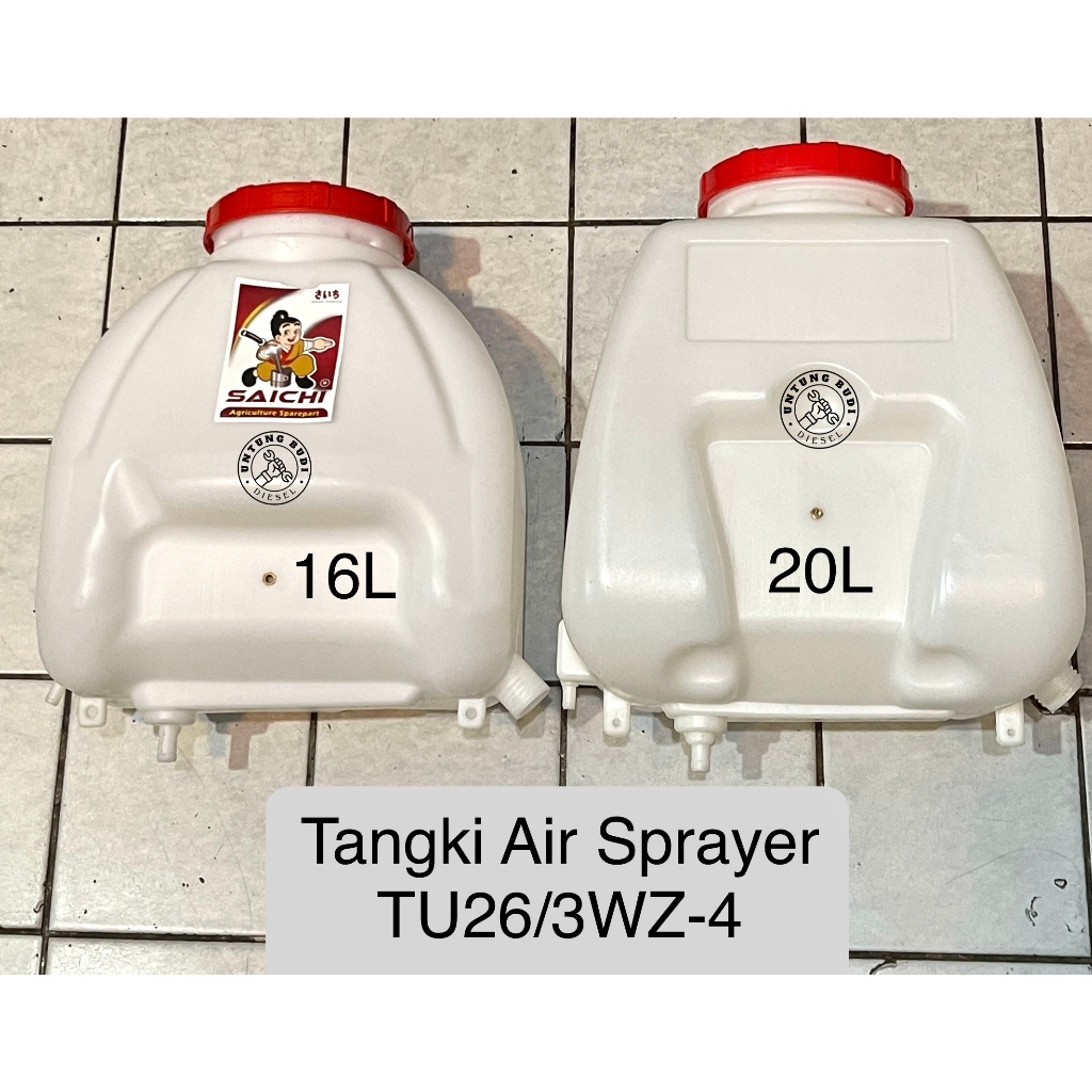 Tangki Air Sprayer 16L 20L 25L Saichi Water Tank Mesin Semprot Hama 2 Tak TU26 3WZ-4