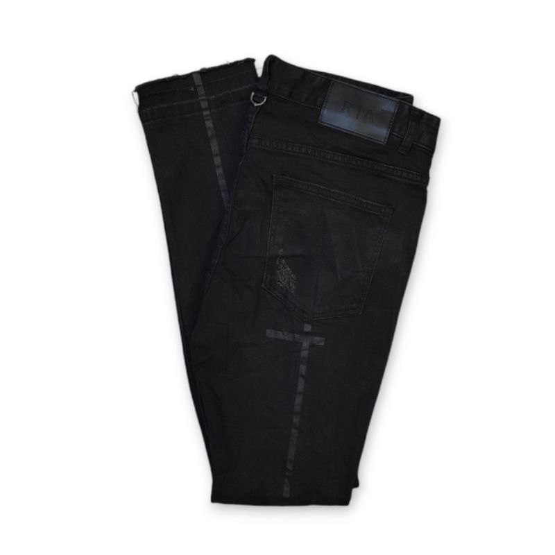 RtA x Mastermind Denim Distressed Skinny Jeans
