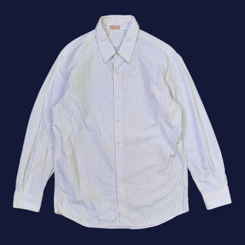 John Galliano Striped Button Up Shirt
