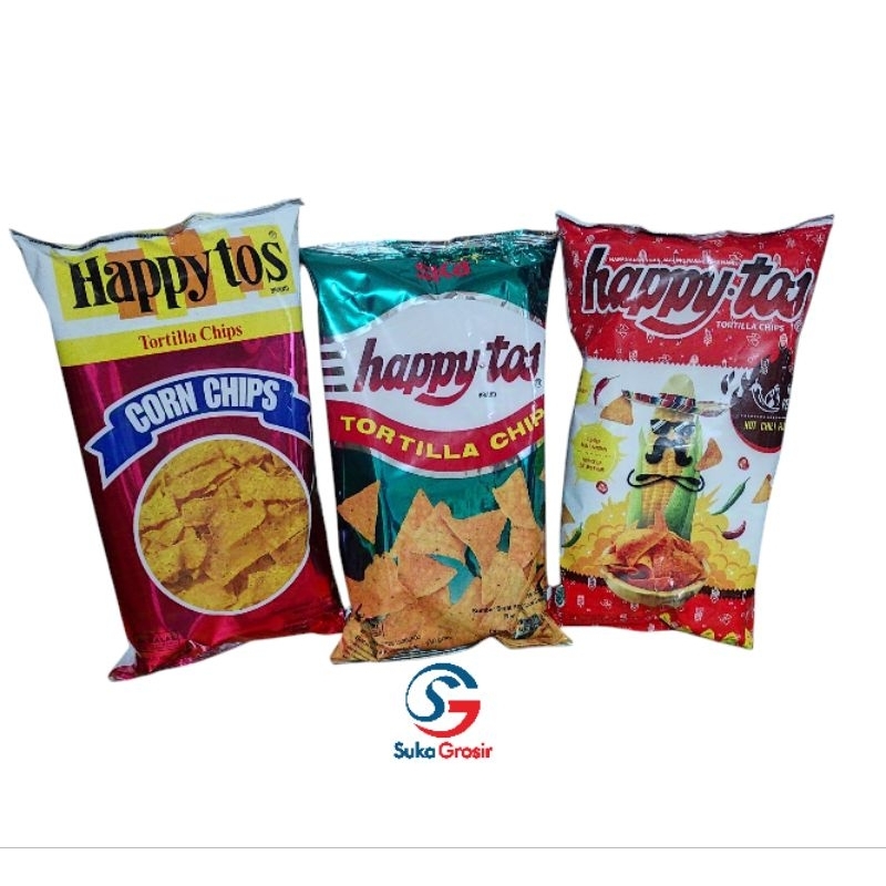 

happytos merah 140gr snack corn chips