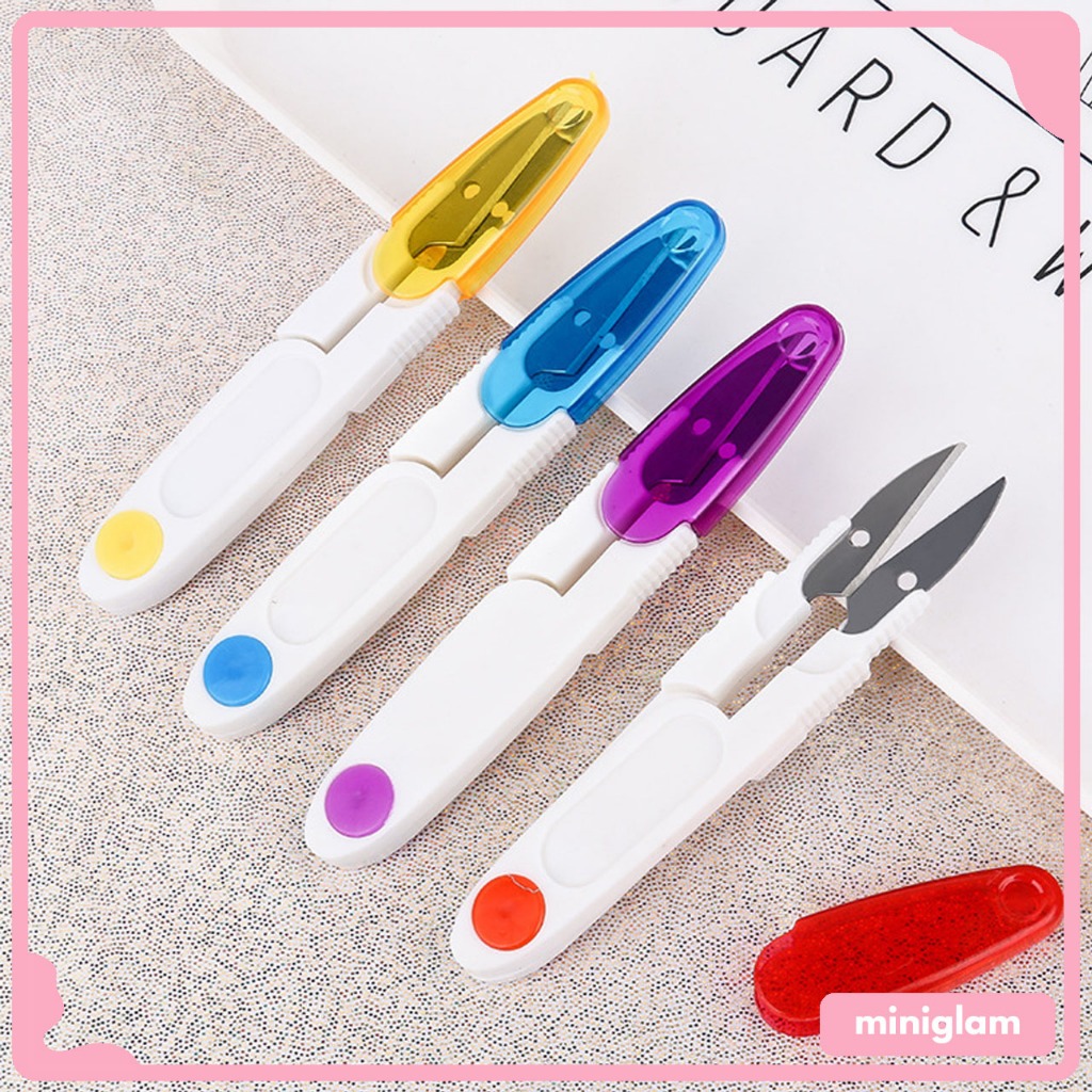 

MGLAM - Gunting Benang Mini Tutup Cekris Bahan Plastik Berwarna Thread Cutter【MG016】