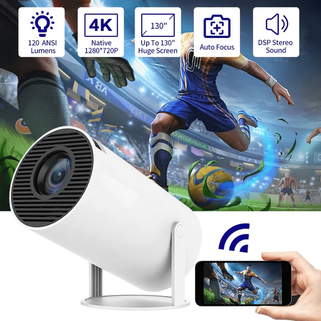 PUSAT MAGCUBIC HY300 Proyektor Mini android 4k full hd hp ke dinding Portable 11 WiFi Bluetooth 200