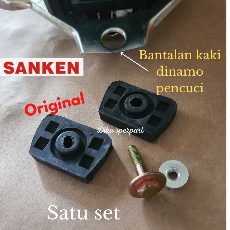 set kaki karet bantalan dinamo mesin cuci sanken