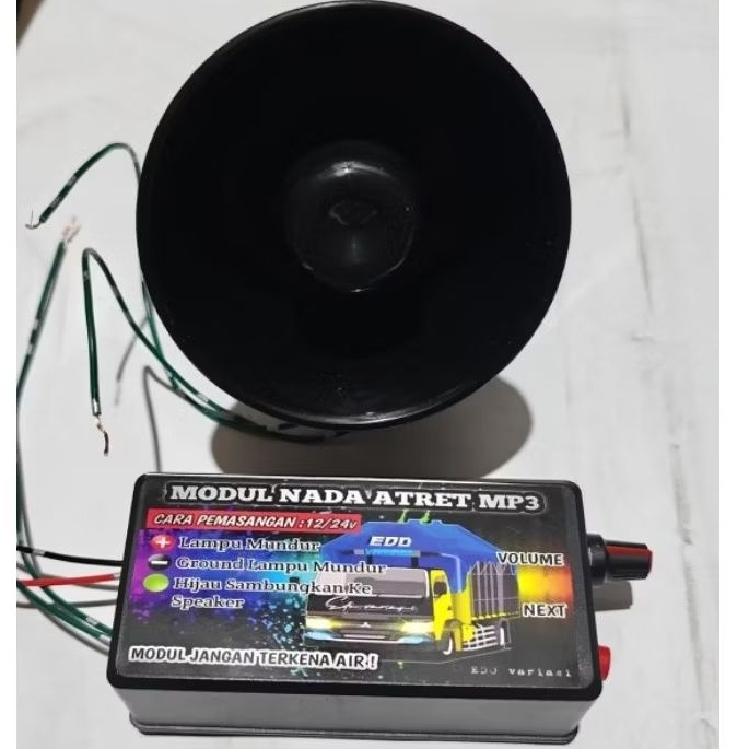 HJK Alarm Mundur Mp3 Nada Viral Lagu awas awas + Nada Terbaru BASURI 12Volt -24Volt Mobil Truk & BUS