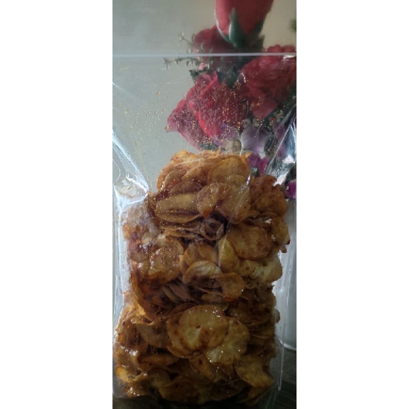 

KERIPIK UBI PEDAS MANIS 500gr