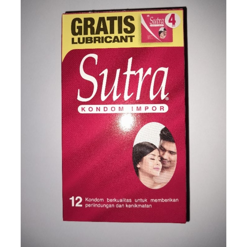 sutra merah isi 12 dan 4 sachet pelumas