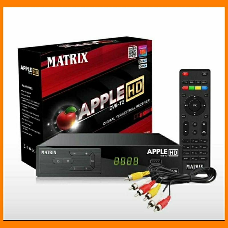 Remote Set Top Box Matrix Apple Merah