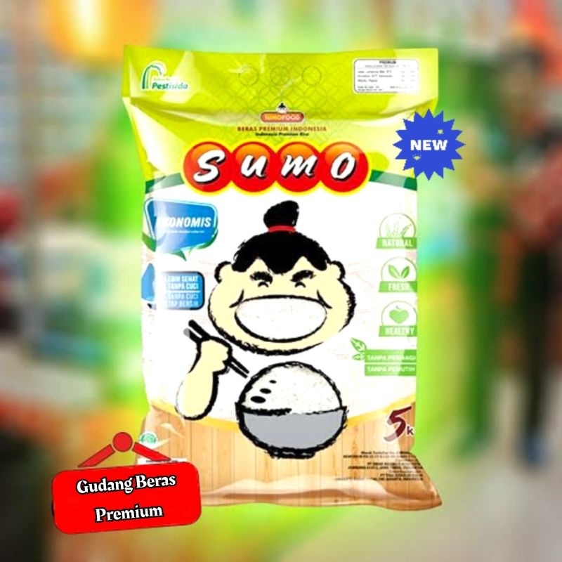 

Beras SUMO 5Kg 《 Kemasan Hijau 》