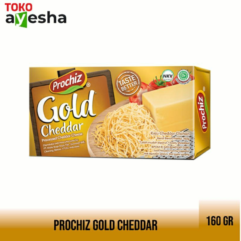 

Keju Prochiz Gold Cheddar 160 gr