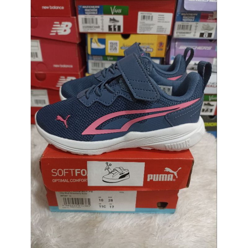 Sepatu Original Puma Kids All Day Active Blue/Pink