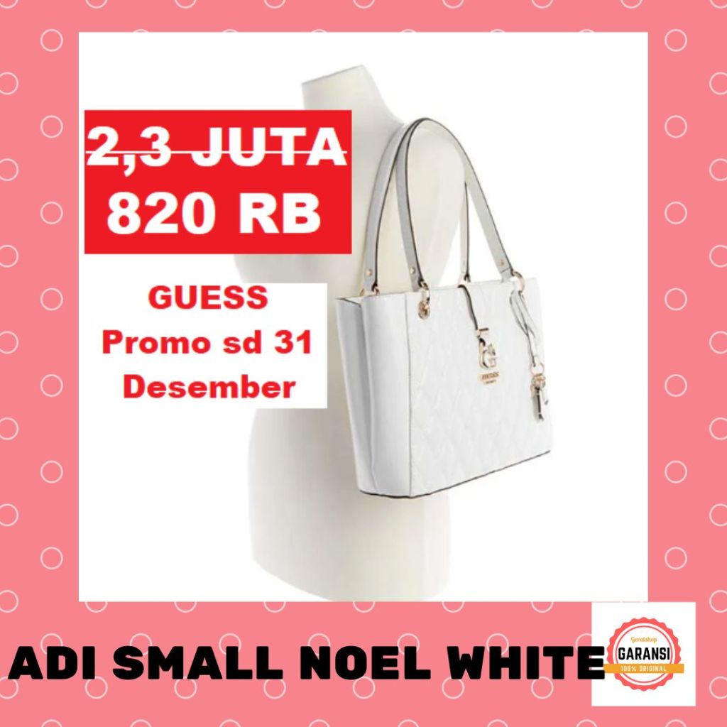 Tas Tote bag Guess seri ADI SMALL NOEL SALE original 100%