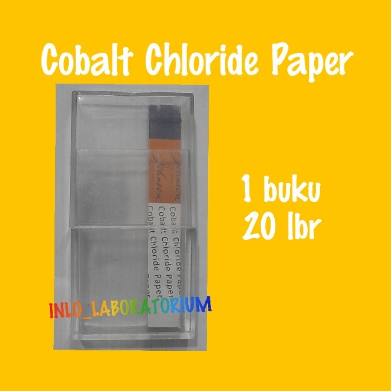 Kertas Cobalt Chloride Merk Johnson 1 pack 20 lembar