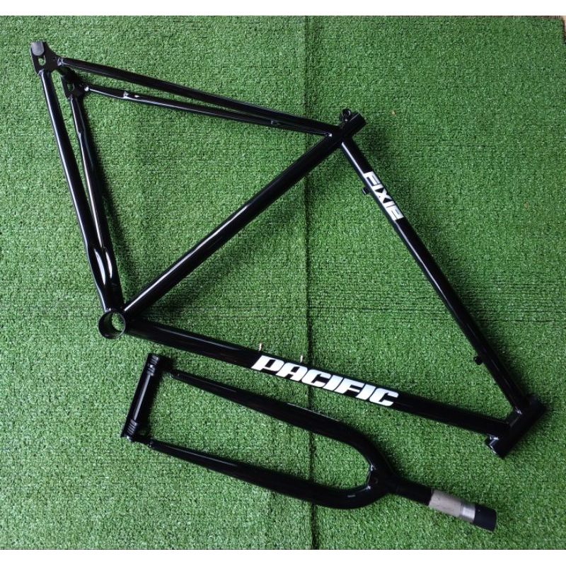Frame + Fork Sepeda Fixie Pacific 700C Steel New