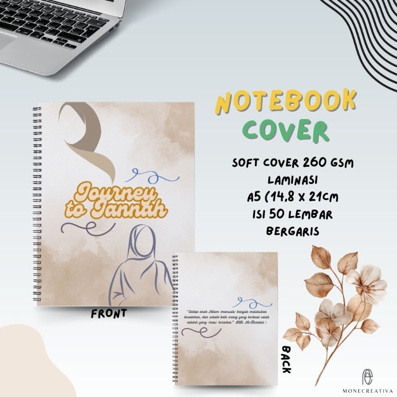 

Notes estetik / Notes Kajian / Notebook spiral A5 - Cover isi 50 lembar (100 Halaman)