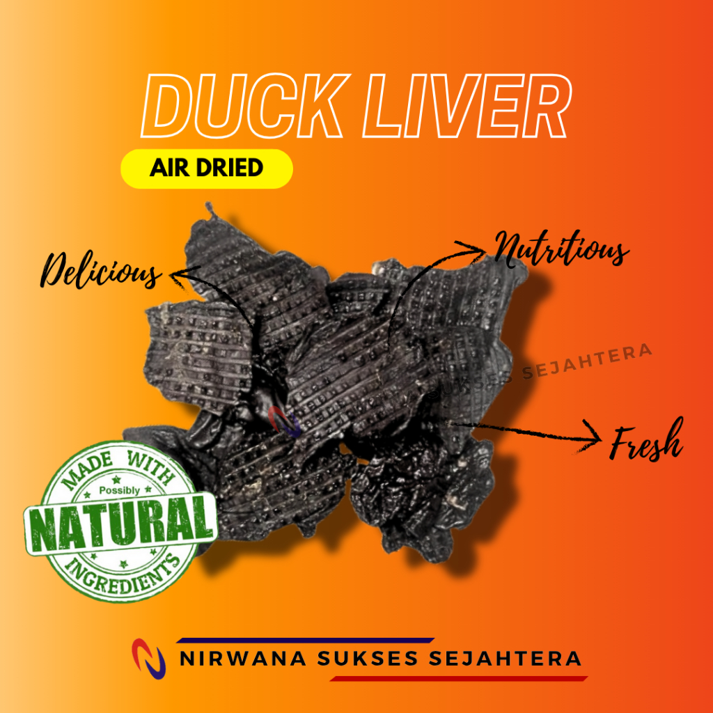 

HATI, ATI BEBEK KERING / DEHYDRATED, AIR DRIED DUCK LIVER. CHEWS, TREATS, DENTAL CARE, SNACK FROM 100% NATURAL INGRADIENT NO ADDITIVE FOR DOG
