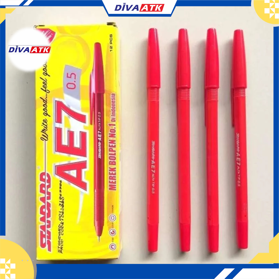 

Pulpen STANDART AE-7 MERAH