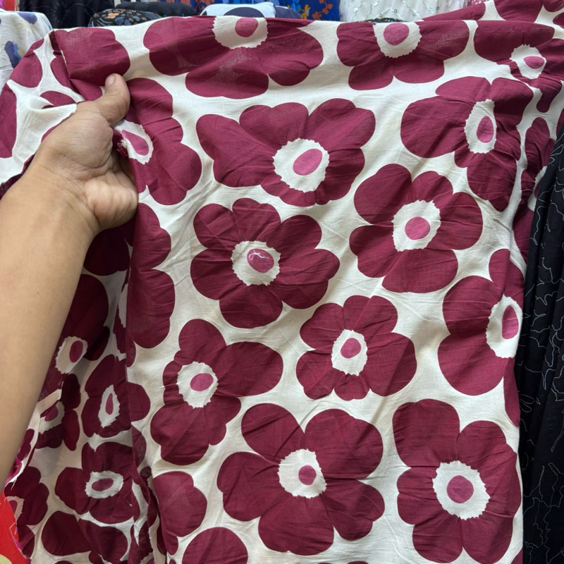 kain katun paris premium - kain katun motif bunga premium- kain katun Jepang motif - kain bahan katu