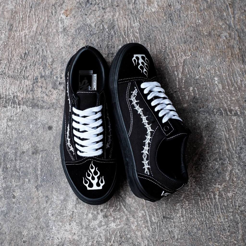Sepatu Vans Old Skool Pro Skate Elijah Berle Black [100% Original Resmi]