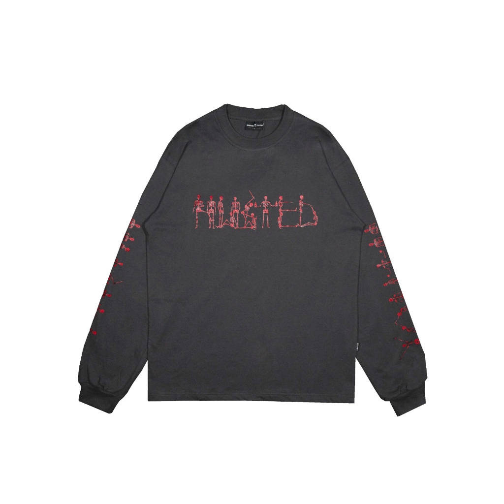 HUSTED KAOS LENGAN PANJANG STRANDEL GREY LS