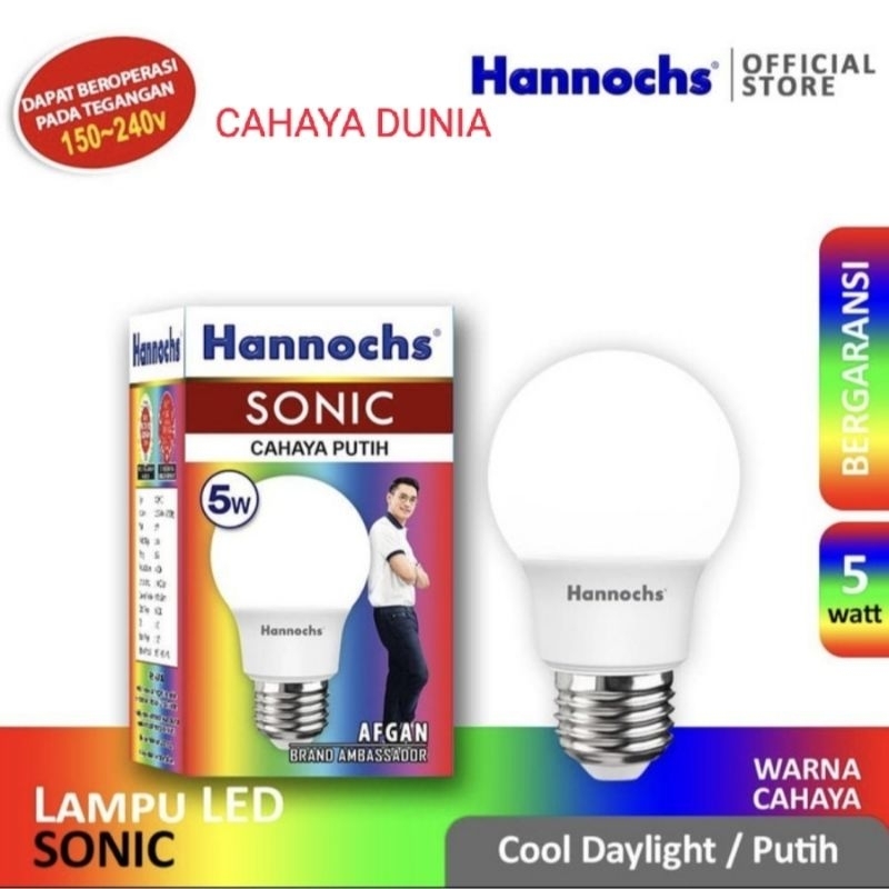 LAMPU LED Hannochs 5watt(putih)