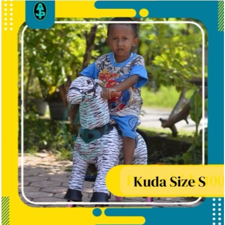 Mainan Kuda Genjot Kuda kudaan ukuran S pony cycle jaran goyang jungkat jungkit horse animal jumping