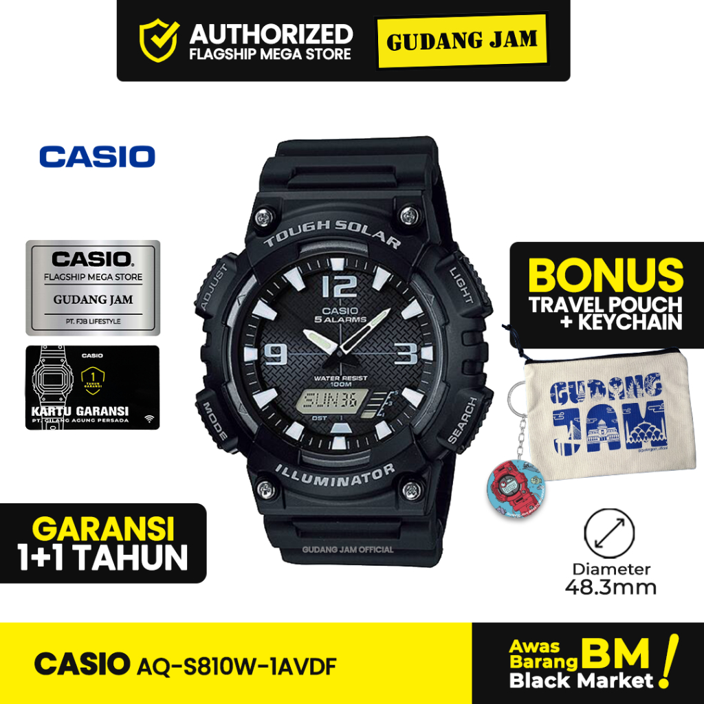 Jam Tangan Casio AQ-S810W-1AVDF AQ-S810W AQ-S810 AQS810W AQ S810W