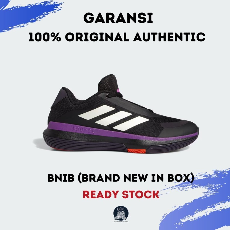 Sepatu Adidas Bounce Legend Low Black Purple IG9104 - 100% Original Authentic BNIB - 42